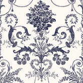 Laura Ashley Josette Wallpaper Off White / Midnight